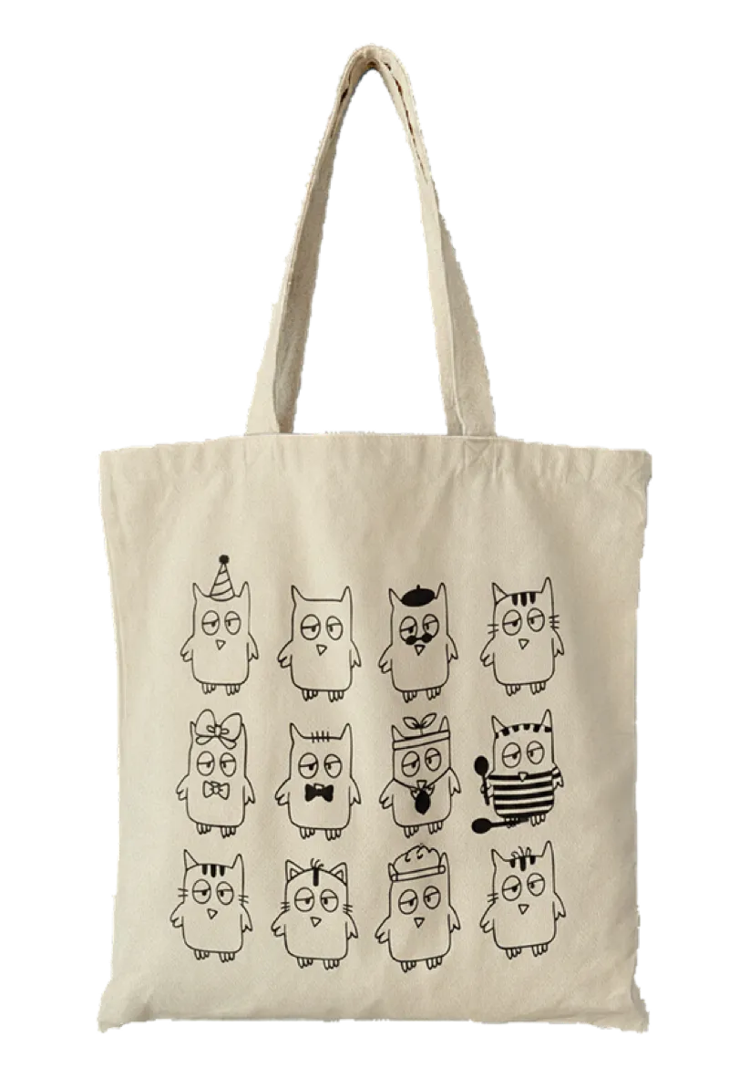 Custom tote bag with children's artwork
